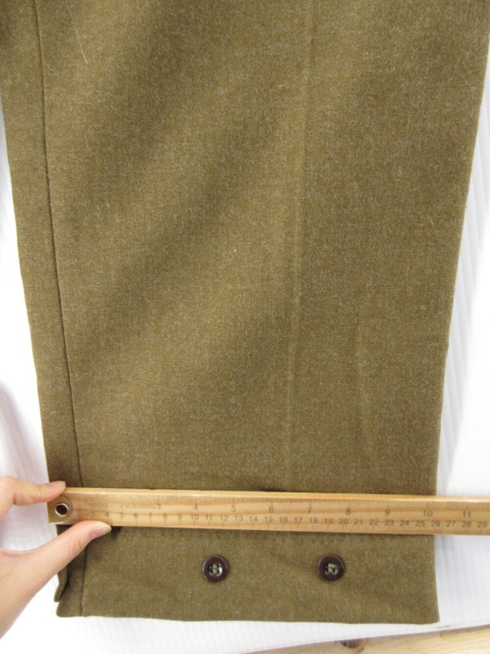 VGT Australian Army Pants 31X32 50s Battledress Cargo 60s DEADSTOCK NEW - Picture 7 of 16